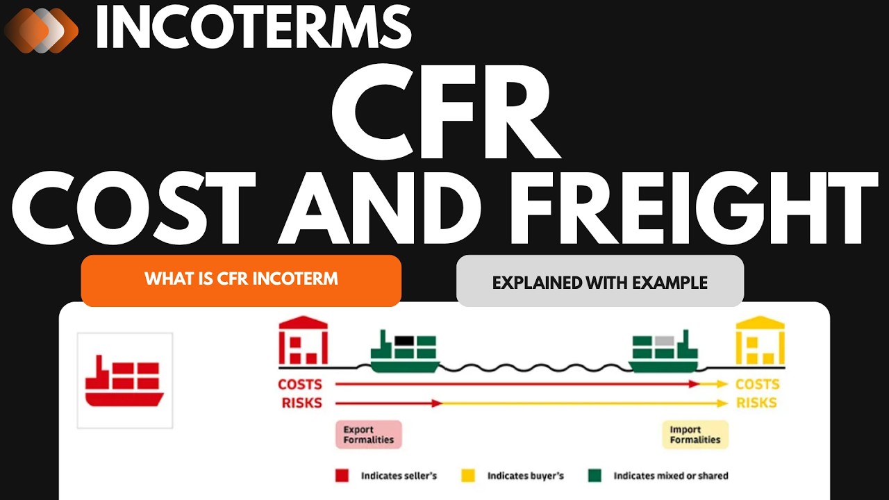 CFR Incoterms Explained | Cost and Freight (CFR) Meaning, Responsibilities & Examples in Shipping