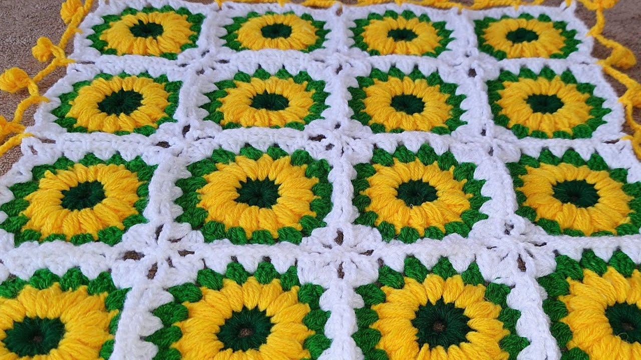 Woolen table mat design, crochet table runner, table cloth new design, Square thalposh