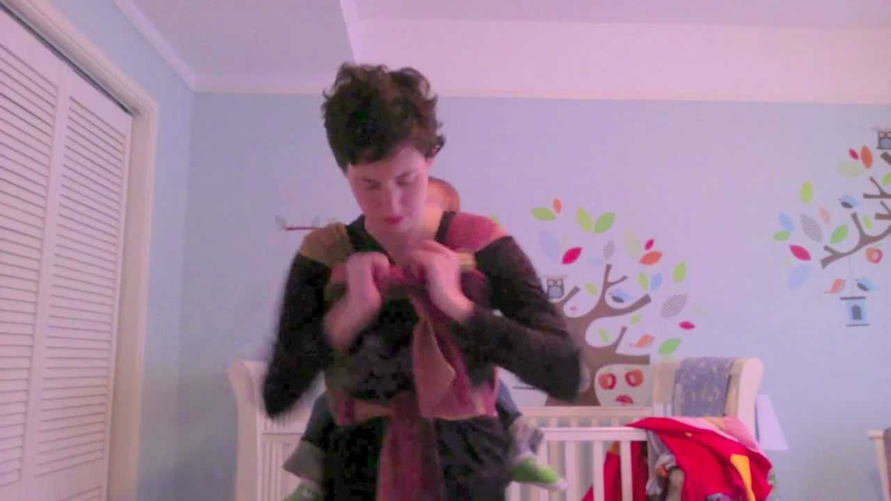 Back carry in mei tai, tying variations