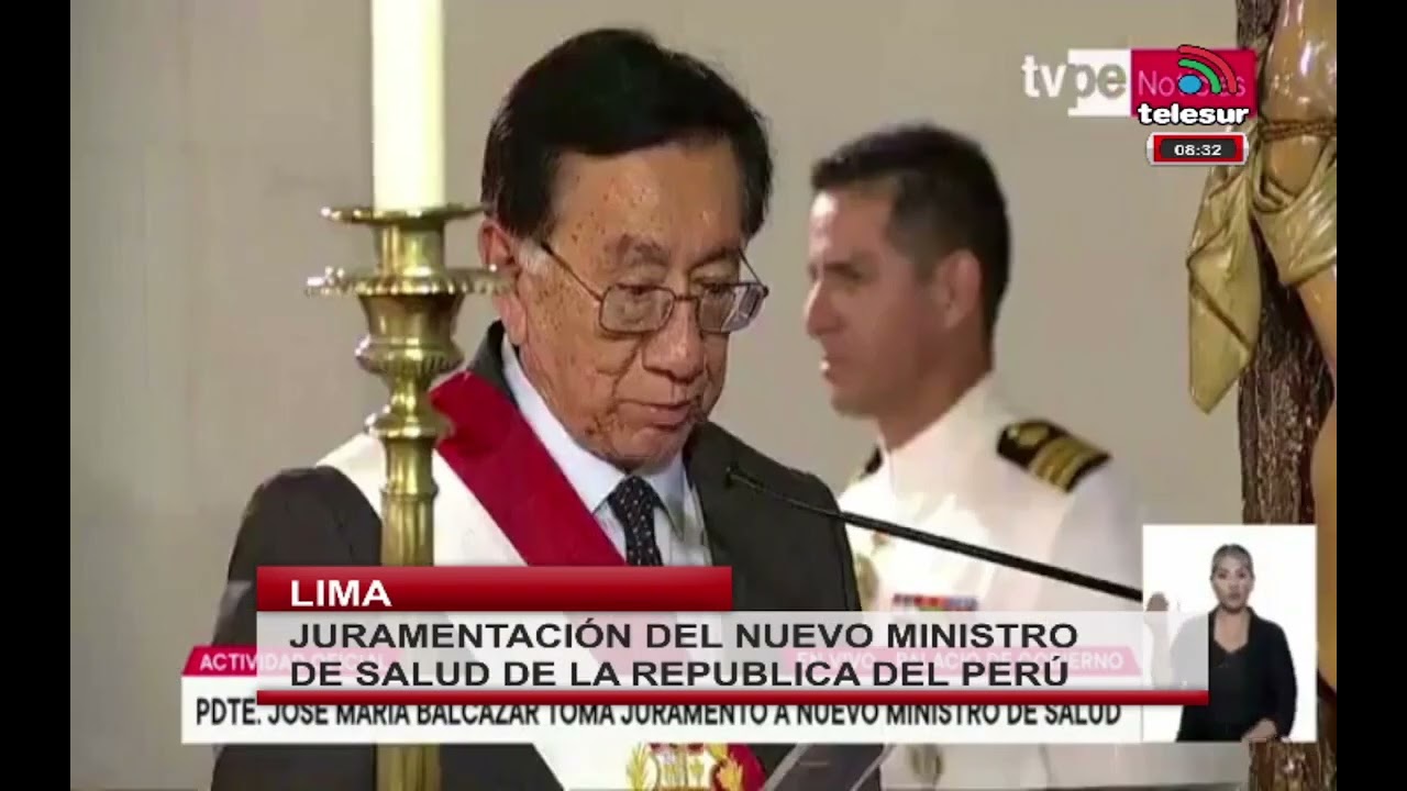 JURAMENTACIÓN DEL NUEVO MINISTRO DE SALUD DE LA REPUBLICA DEL PERÚ - #limaperu