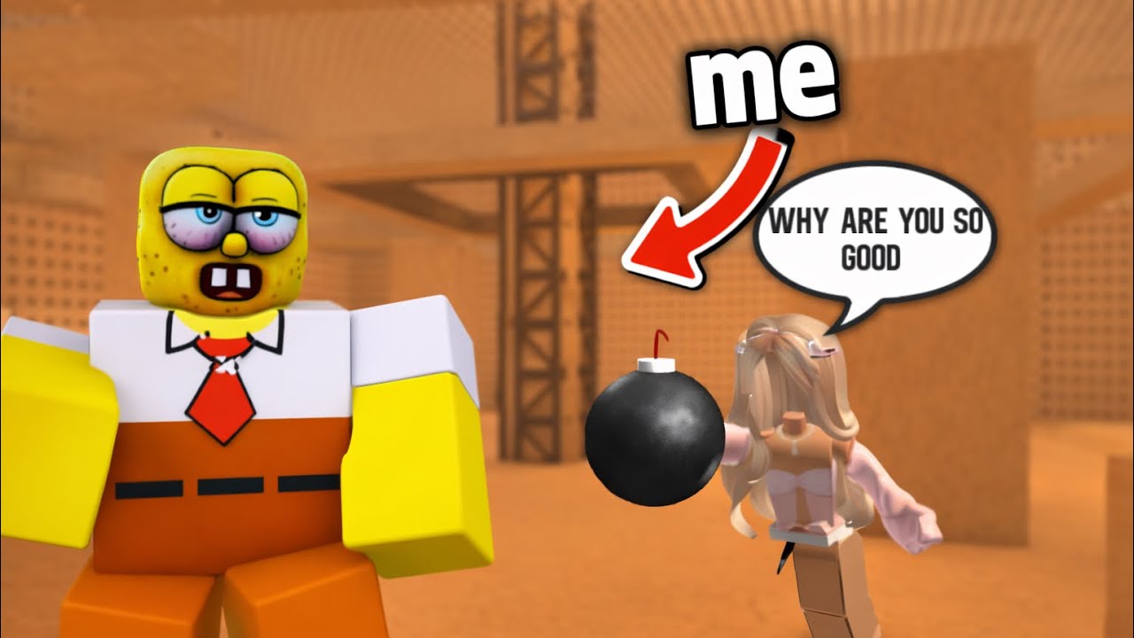 I JUKED Everyone as Sleepy SpongeBob in Roblox Timebombs 😭