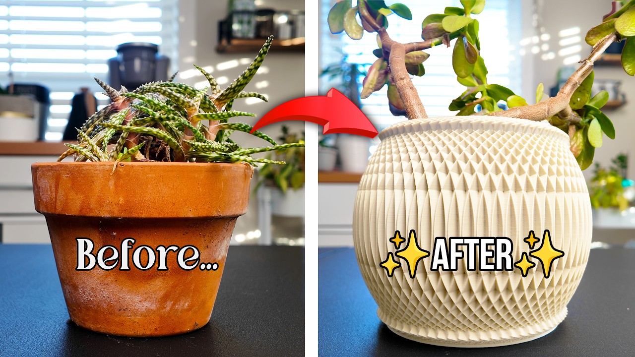 3D Printed Plant Pots For Your Home!