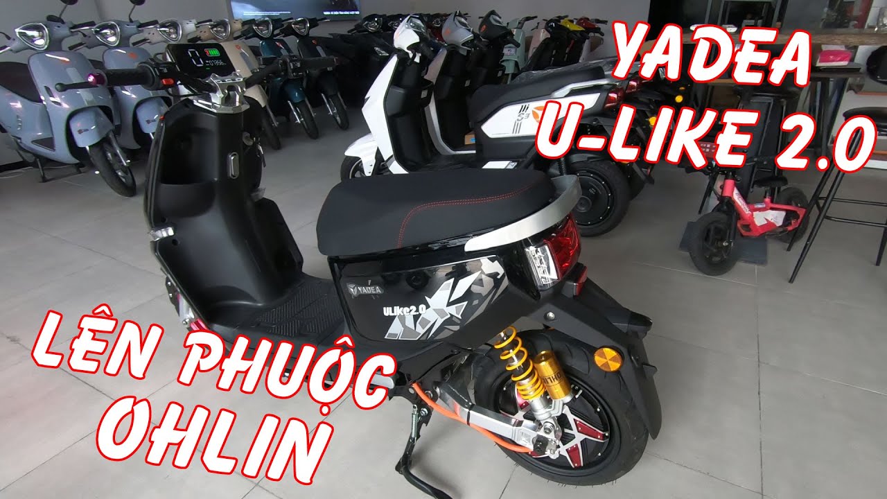 Xe máy điện Yadea lên đồ VIP với phuộc Ohlins và gắp đồ chơi!
