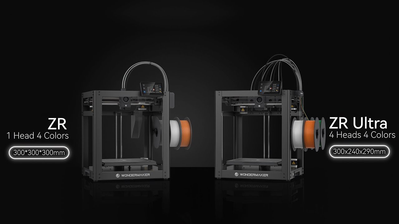 WonderMaker ZR Ultra | 4x Toolheads | Multi-Color & Multi-Material Printing | CoreXY | Open Source
