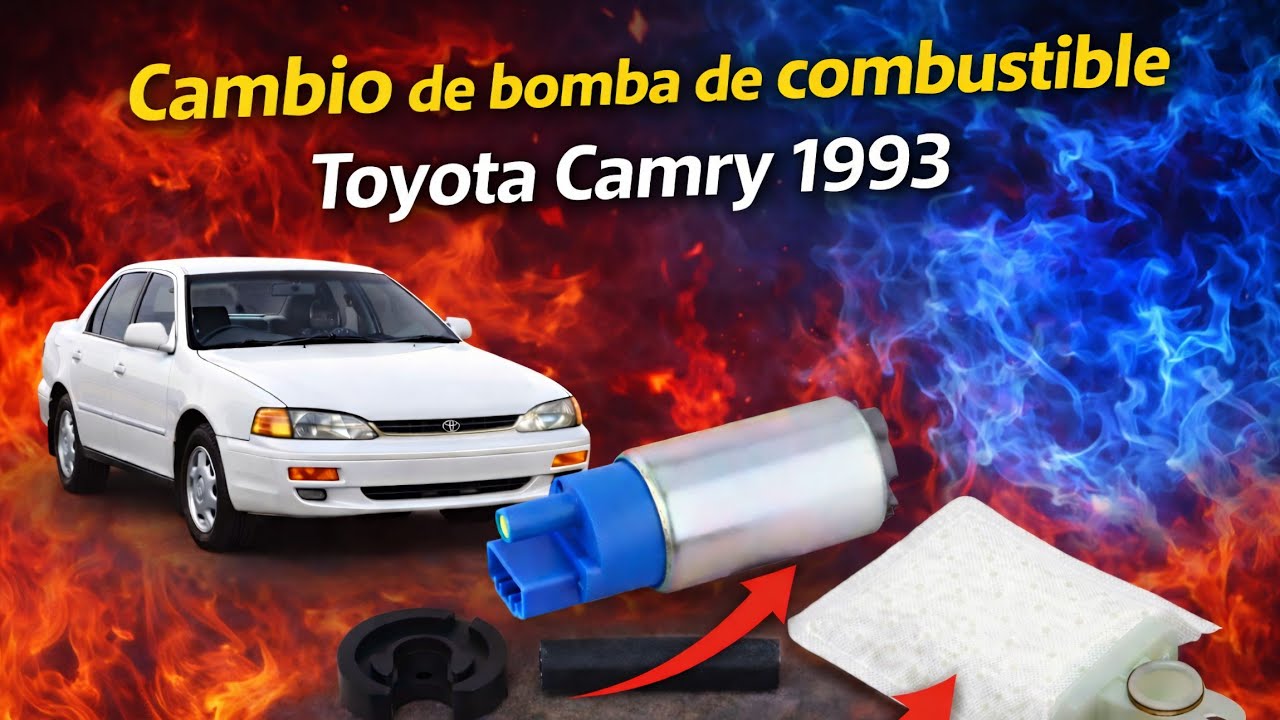 CÓMO CAMBIAR la BOMBA de COMBUSTIBLE de un TOYOTA CAMRY 1993 | Guía Paso a Paso