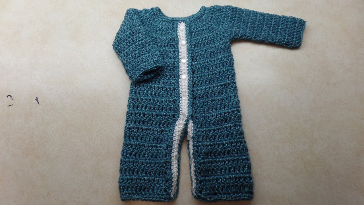 Easy crochet baby sleeper for beginners Bagoday Crochet Tutorial #293