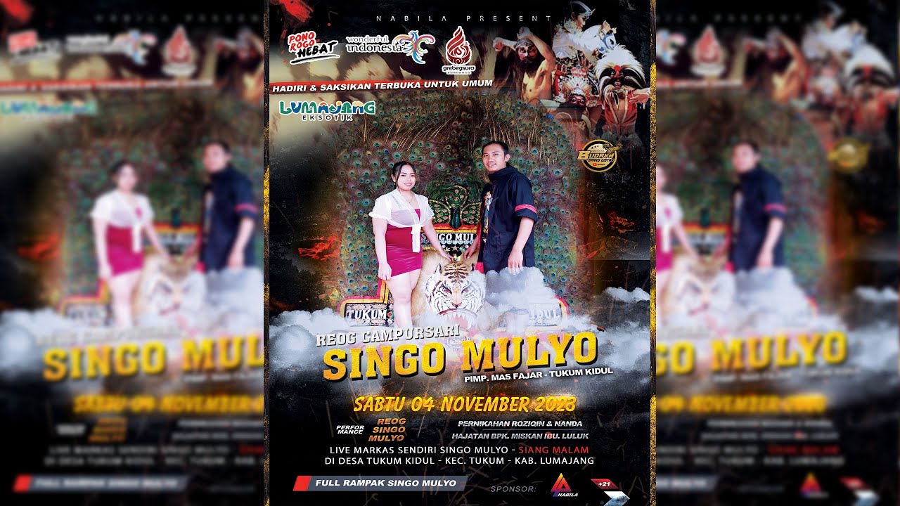 🛑 GEBYAR REOG SINGO MULYO PIMP MAS FAJAR || LIVE DESA TUKUM KIDUL || SIANG FULL