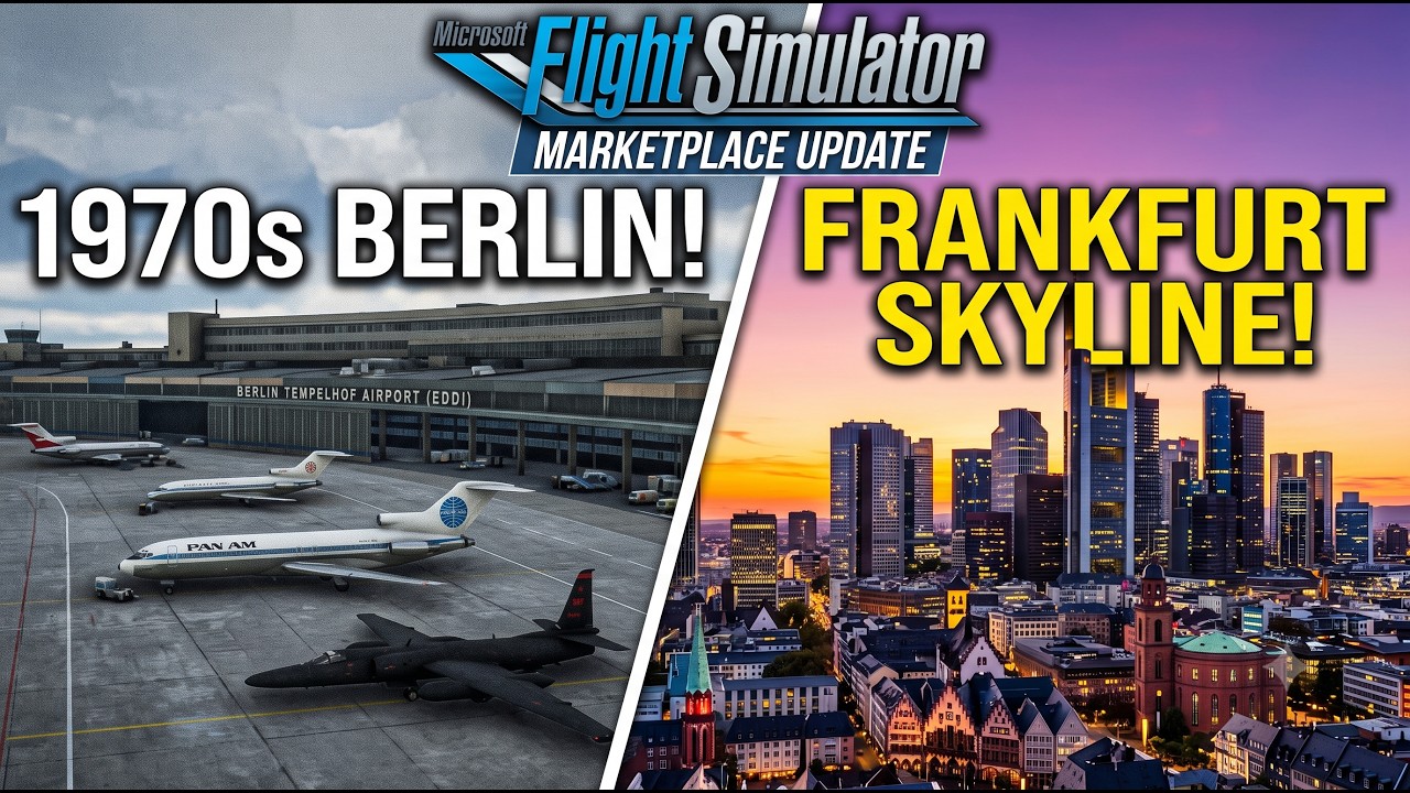 New MSFS Marketplace Addons! Cold War Tempelhof & City Landmarks Drop