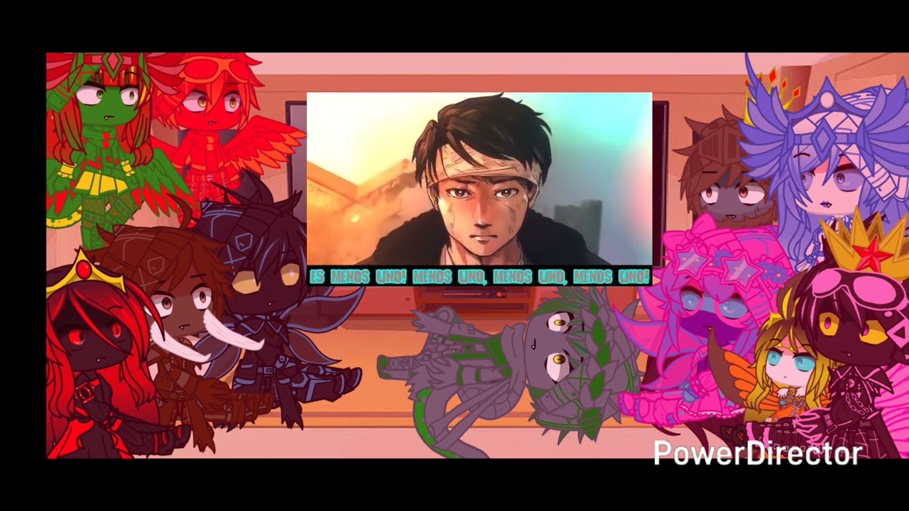 Kaijus reacciona al rap de Godzilla minus one menos Um gacha club