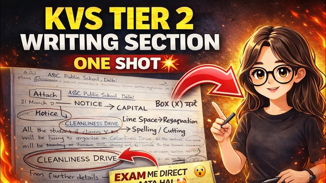 KVS Tier 2 Writing Section One Shot 💥 | All Formats + Tricks | Attempt Any Question with this method
