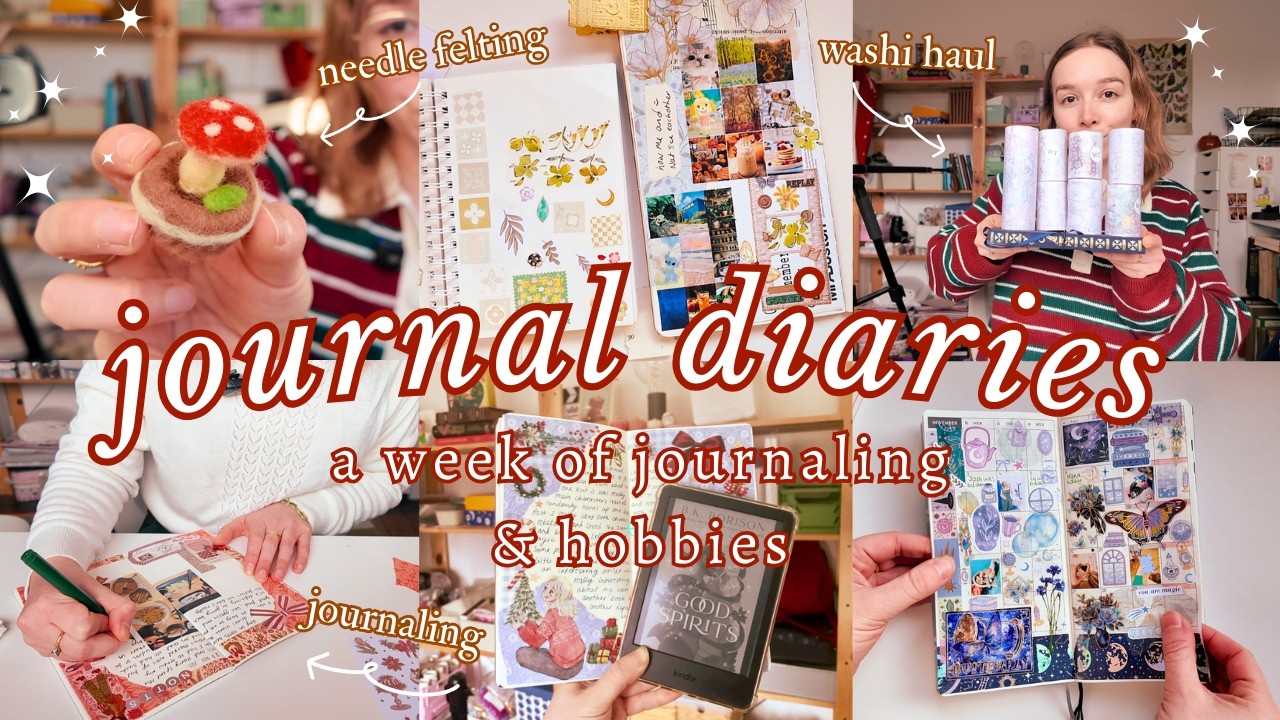 Journal diaries ✨ a week of journaling, stationery haul & hobbies ★