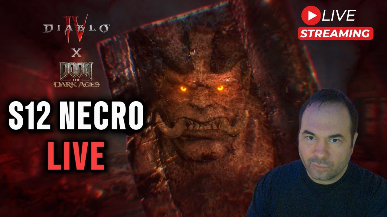 Season 12 Necro LIVE | Diablo 4 Necromancer Live Gameplay SKULM