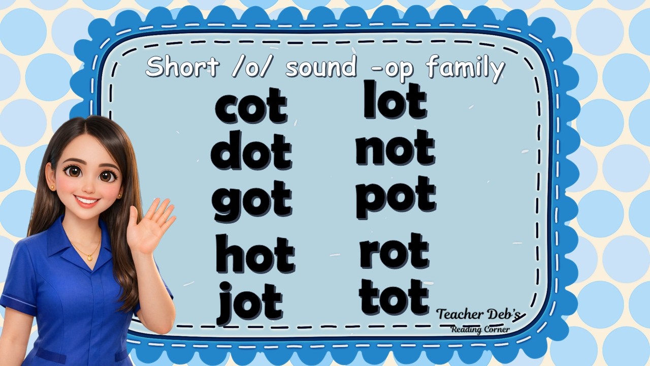 Phonics for Beginners: Short o Sound /-ot/ Word Family