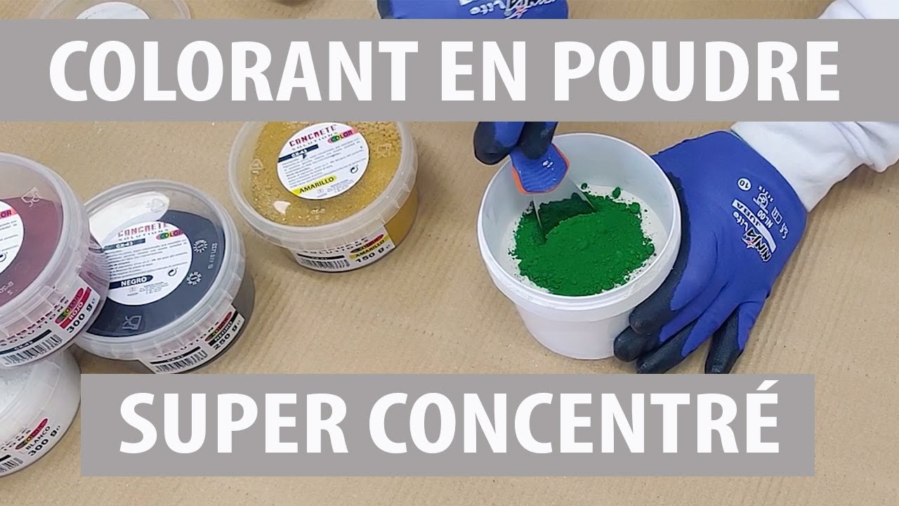 Comment employer le colorant super concentré en poudre CX-43 Concrete Color - Baixens