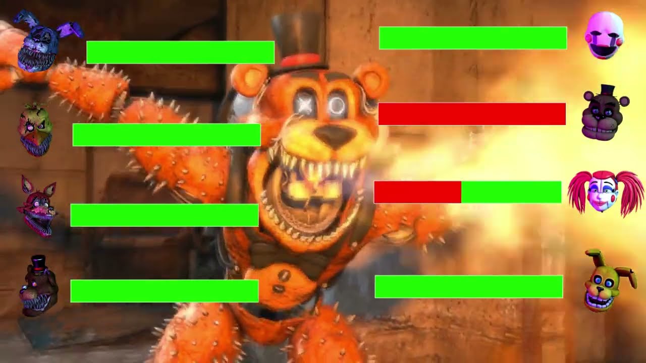 [SFM FNaF] Fazbear Fright vs Slasher WITH Healthbars
