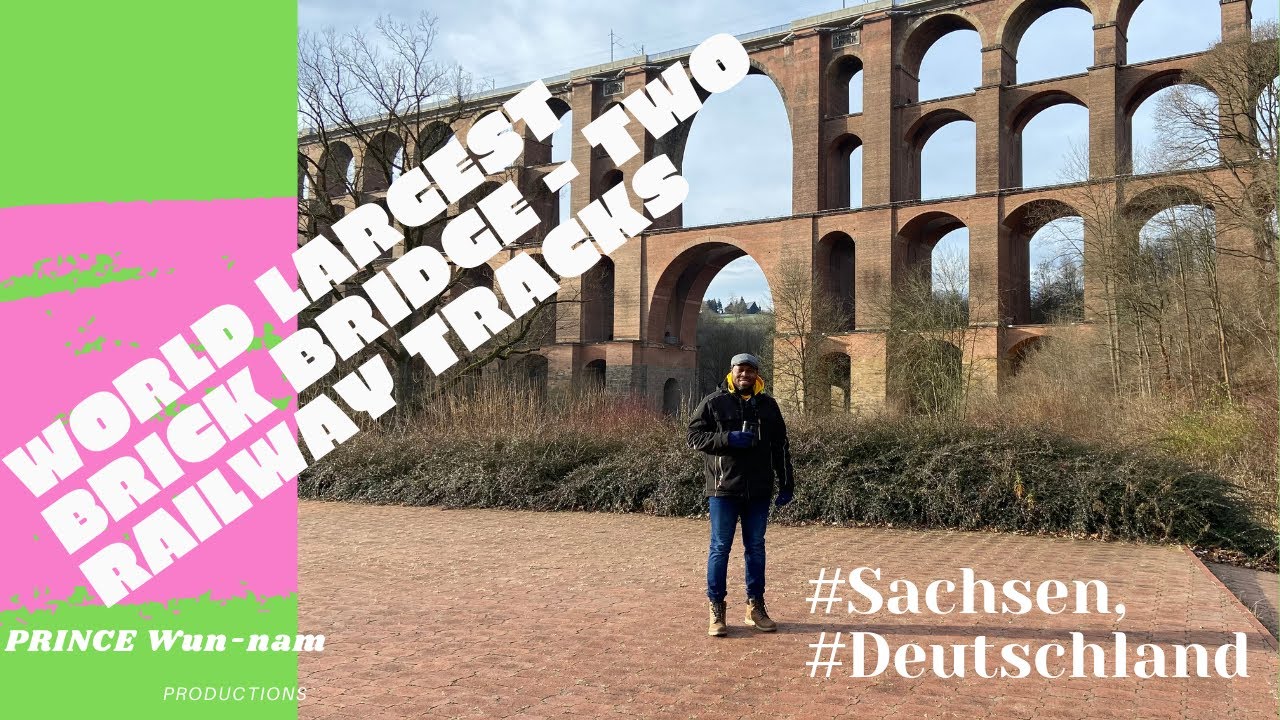 WORLD LARGEST BRICK BRIDGE -TWO RAILWAY TRACKS - #G&ouml;ltzschtalbr&uuml;cke.