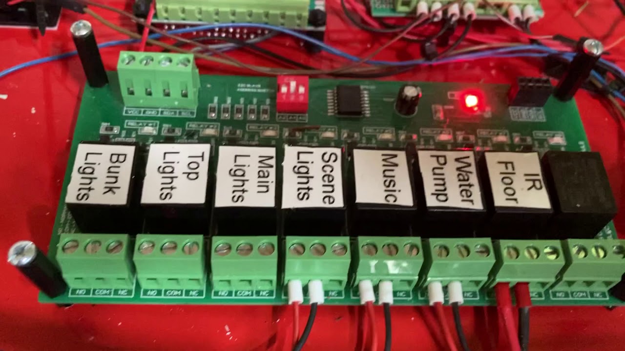 Campervan i2C Relay Board and Power Modules