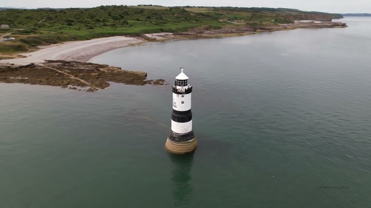 Lighthouse Penmon point 🔦 | North Wales Hidden Gem #drone  #lighthouse