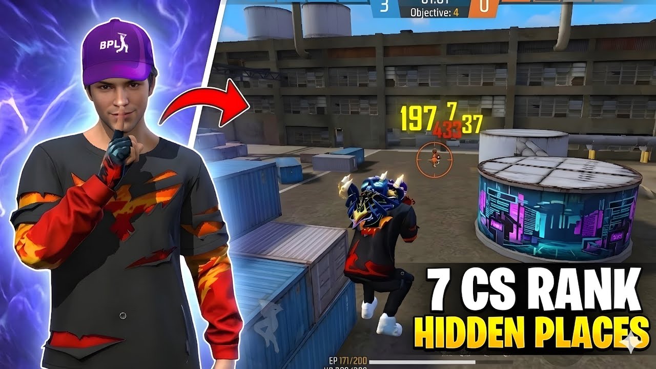 TOP 7 CS RANK HIDDEN PLACES AFTER UPADTE 😱 || CLASS SQUAD BERMUDA TIPS AND TRICK 🔥 || CS RANK TRICKS