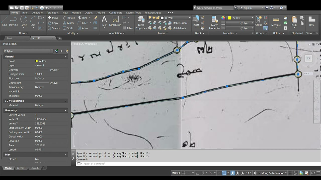 เขียนแบบAuto cad โฉนดที่ดินให้เท่ากับที่ดินจริงด้วย3ขั้นตอน