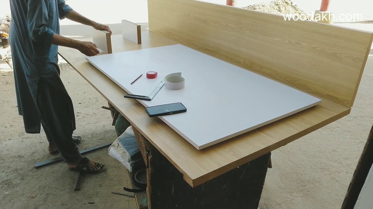 6 x 6.5 foot LED Wall Mounted Unit Making | woodworking