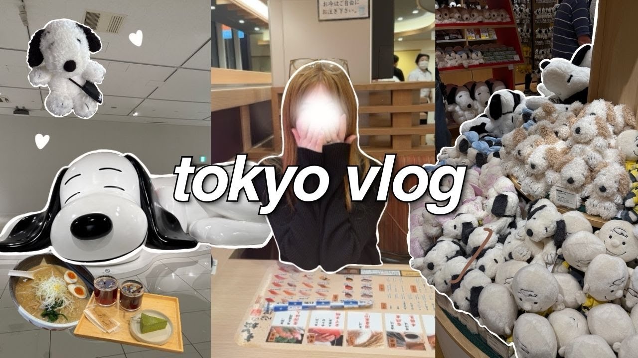 japan vlog 🇯🇵 snoopy museum tokyo, found my dream bag, gacha stores, travel diaries