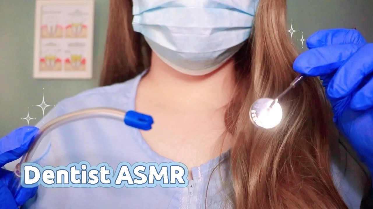 АСМР Масштабирование зубов и лечение зубов💙 (Субтитры✔)