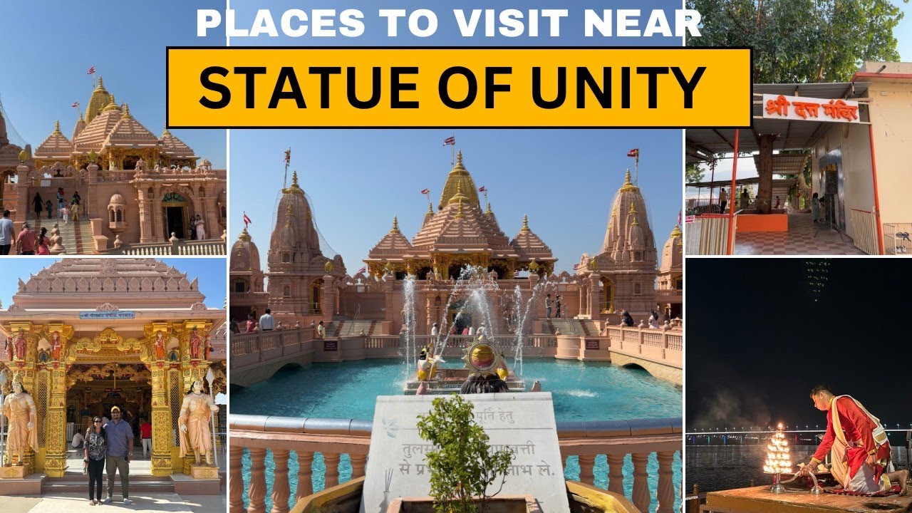 Day 2 | Places to visit near Statue Of Unity | Swaminarayan Poicha | Kuber Bhandari | Narmada Aarti