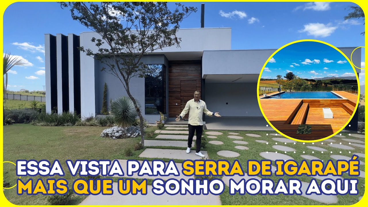 ALTO PADRÃO COM PROJETO MODERNO,  TODA MOBILIADA NO CONDOMÍNIO SERRA VERDE-IGARAPÉ!!