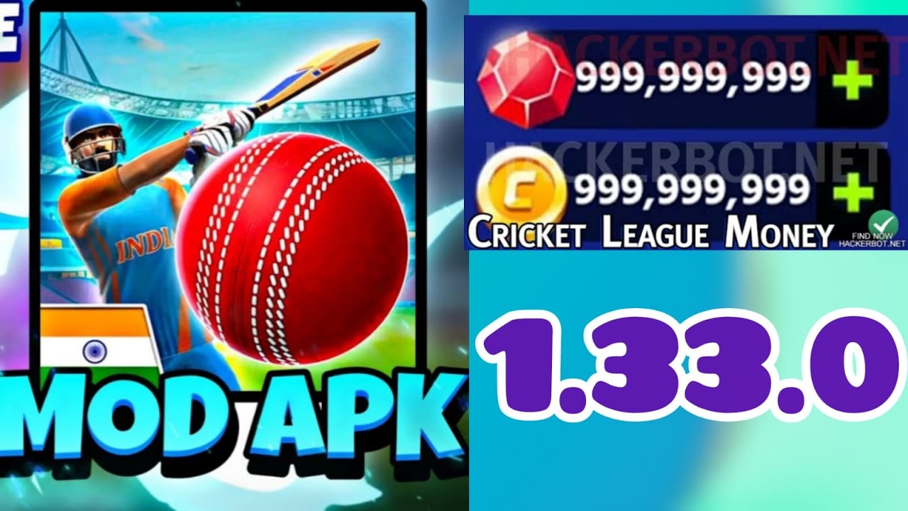 Cricket League Mod Apk V1.33.0 Unlimited Money (coins / gems , diamonds) Hack Latest Trick