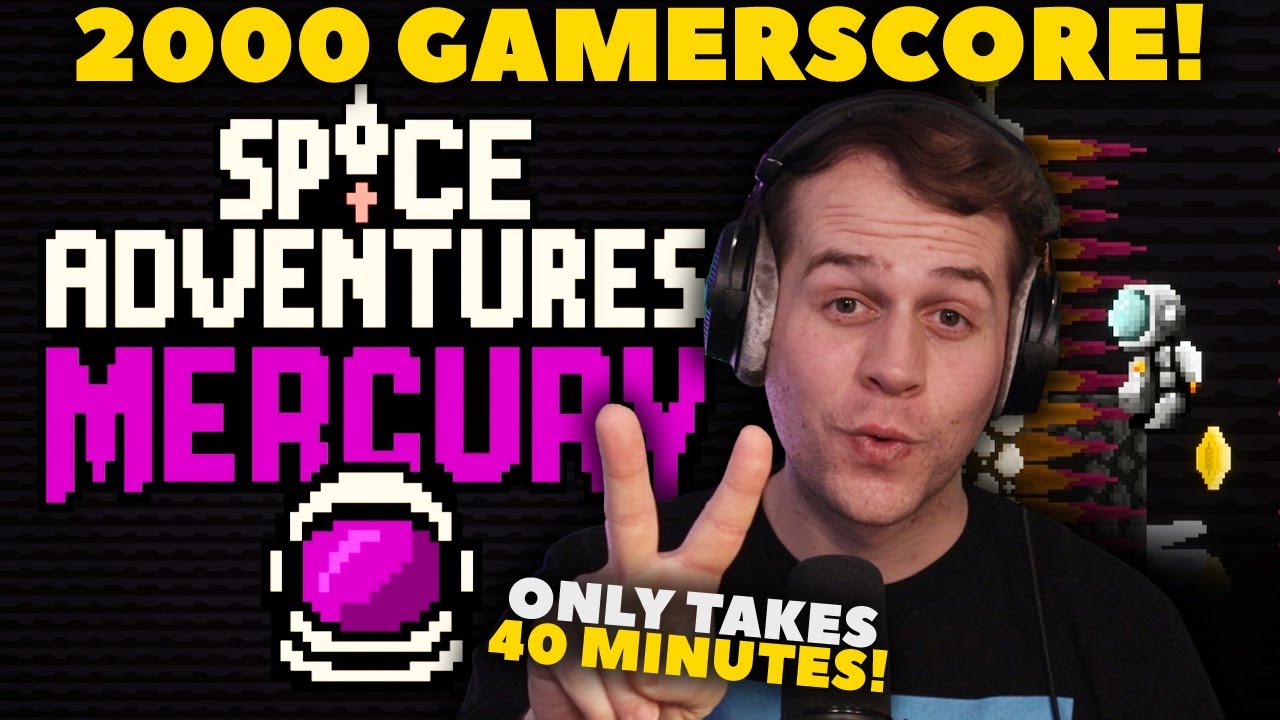 2000 GAMERSCORE in 40 MINS! - Unlocking all achievements in Space Adventure: Mercury!