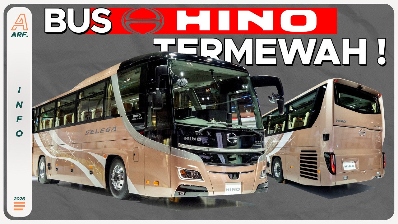 HINO TERMEWAH !! Tampilan Wajah Baru Bus HINO S'ELEGA
