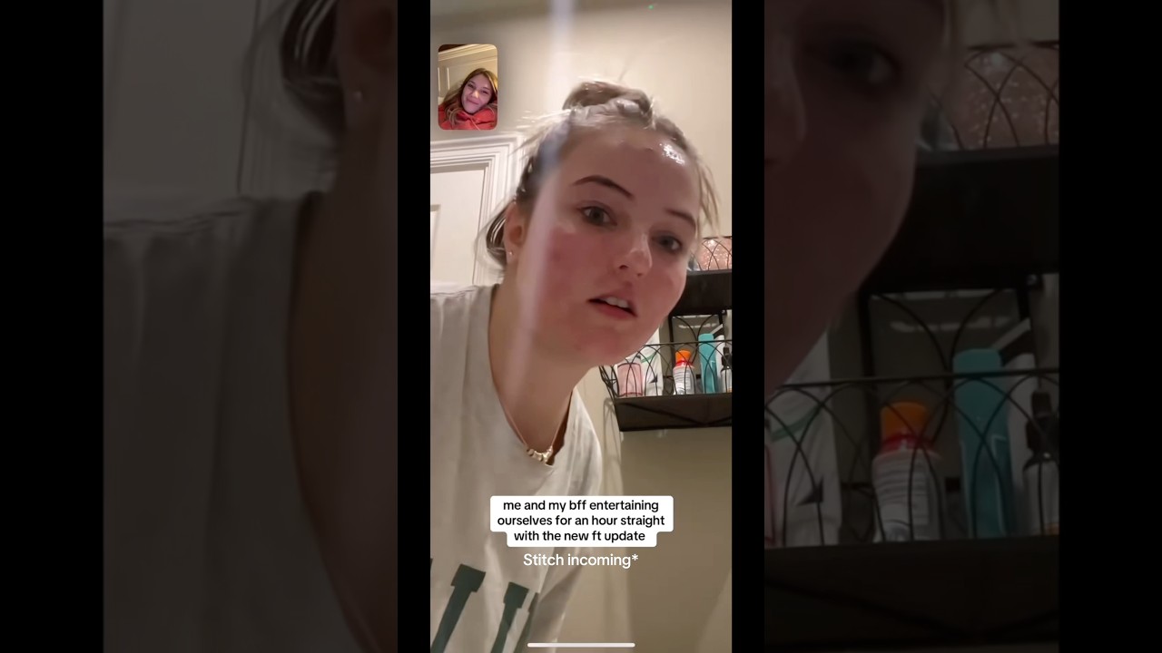 How to turn on face tracking on FaceTime! #facetime #iphonetrick #facetracking