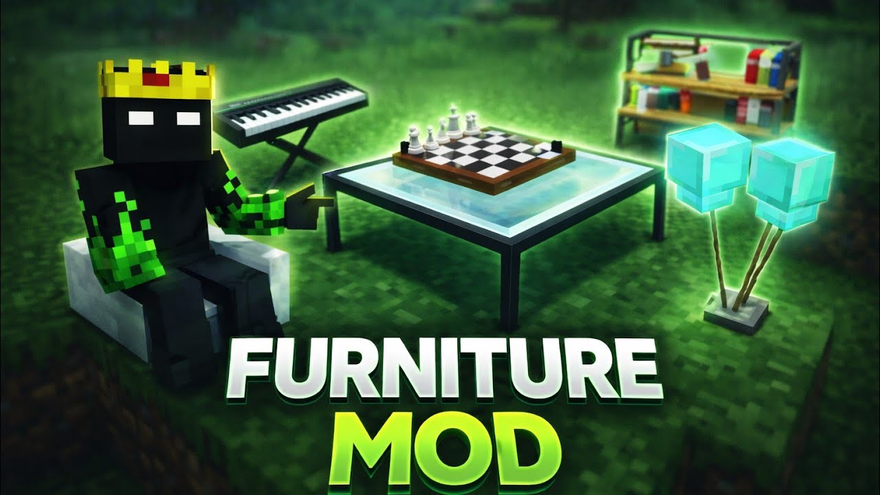 “Best Furniture Mod for MCPE 1.21 🔥 2,000+ Working Items!” [Day69/100]