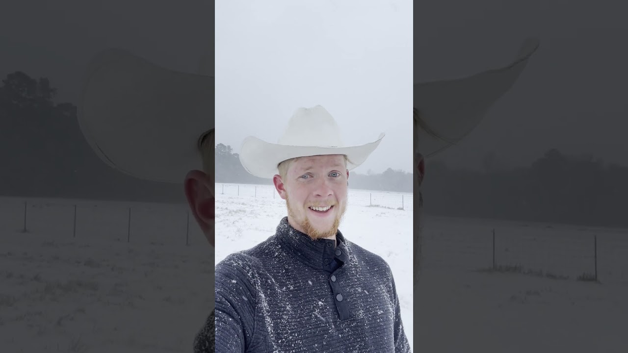 Record Snow on the Alabama Farm!