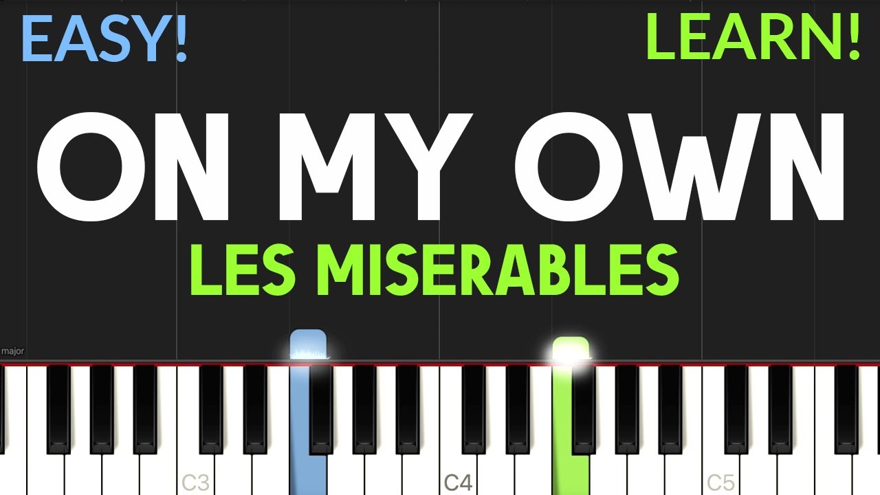 On My Own - Les Miserables | EASY Piano Tutorial