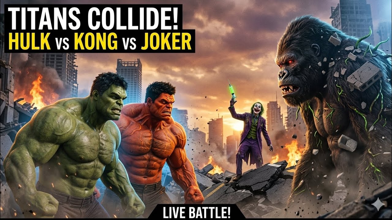 Joker ने बनाया Mutant King Kong 😱 | Red Hulk & Green Hulk Final Battle