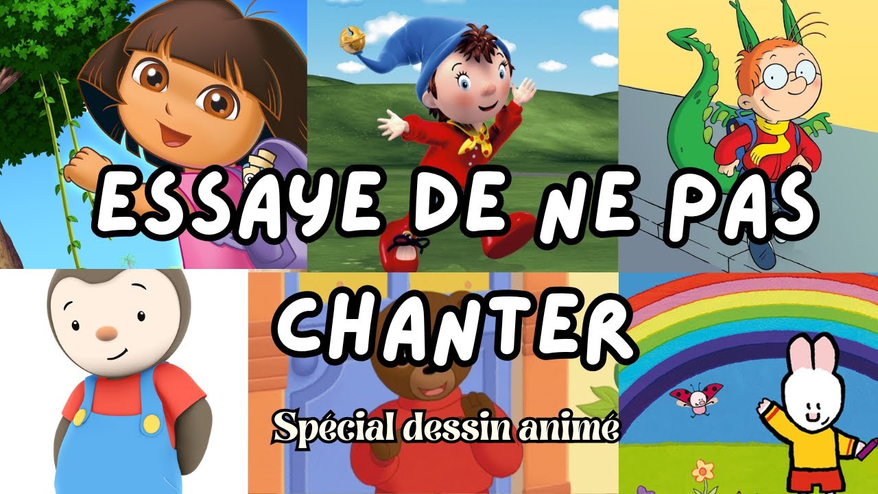 ESSAYE DE NE PAS CHANTER NI DANSER - Spécial Génériques de Dessins Animés ! (99% Échouent)