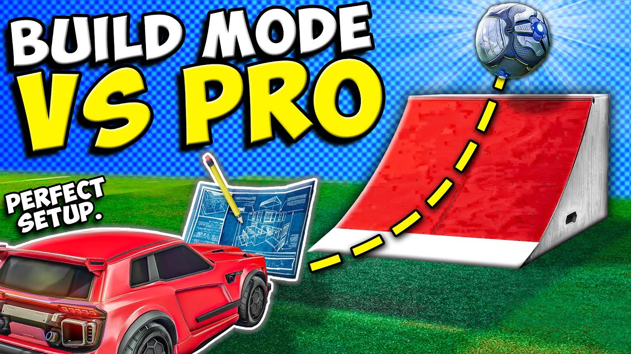 I challenged a pro to Rocket League Build Mode... it was crazy