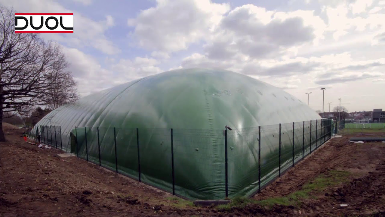 Building indoor tennis courts: Air dome in White Hart lane, London