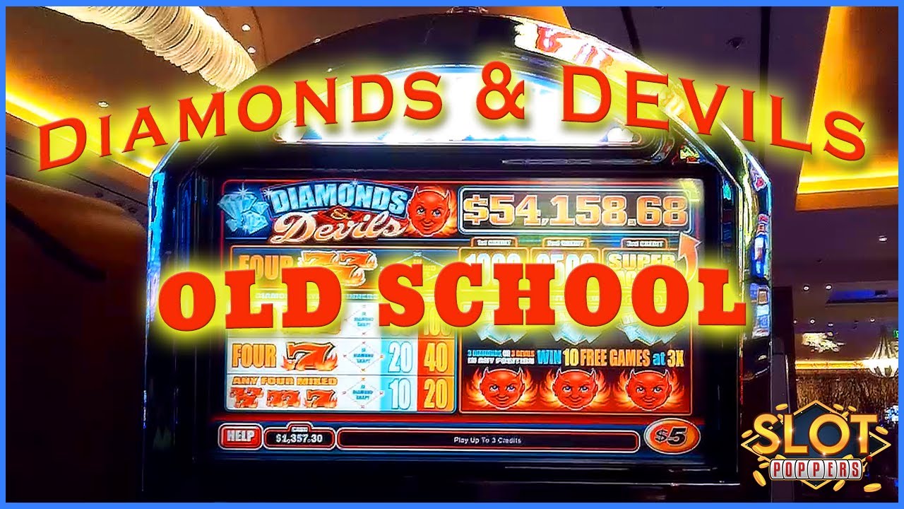 Diamonds & Devils 3X BONUS Old School Slots. 😈😈