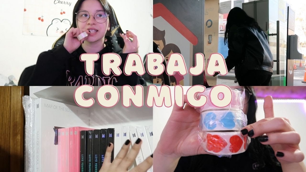 trabaja conmigo vlog 🌸 paquetes, entrega, envios, bts albums, etc
