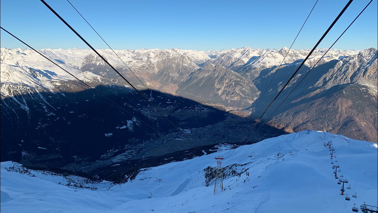 Cableway Bormio 2000- Bormio 3000 🚠 Full Video ❄️🇮🇹. funivia Bormio 3000