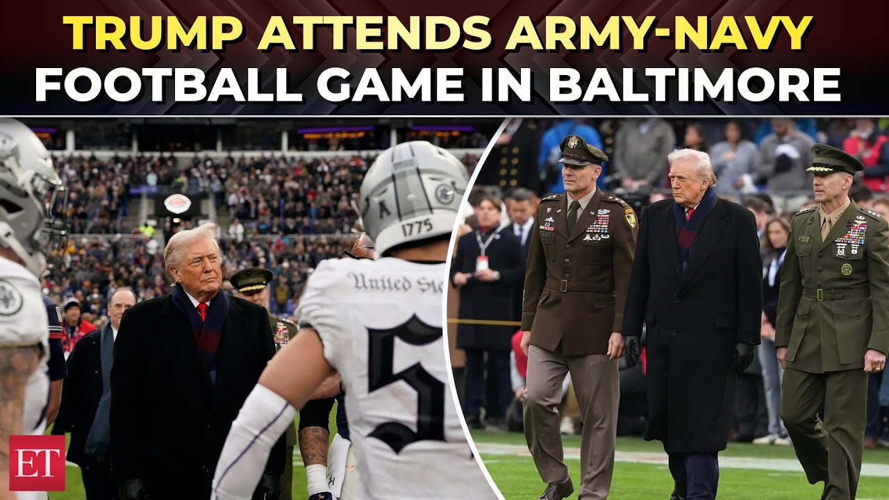 Trump attends Army-Navy football game at M&T Bank Stadium in Baltimore
