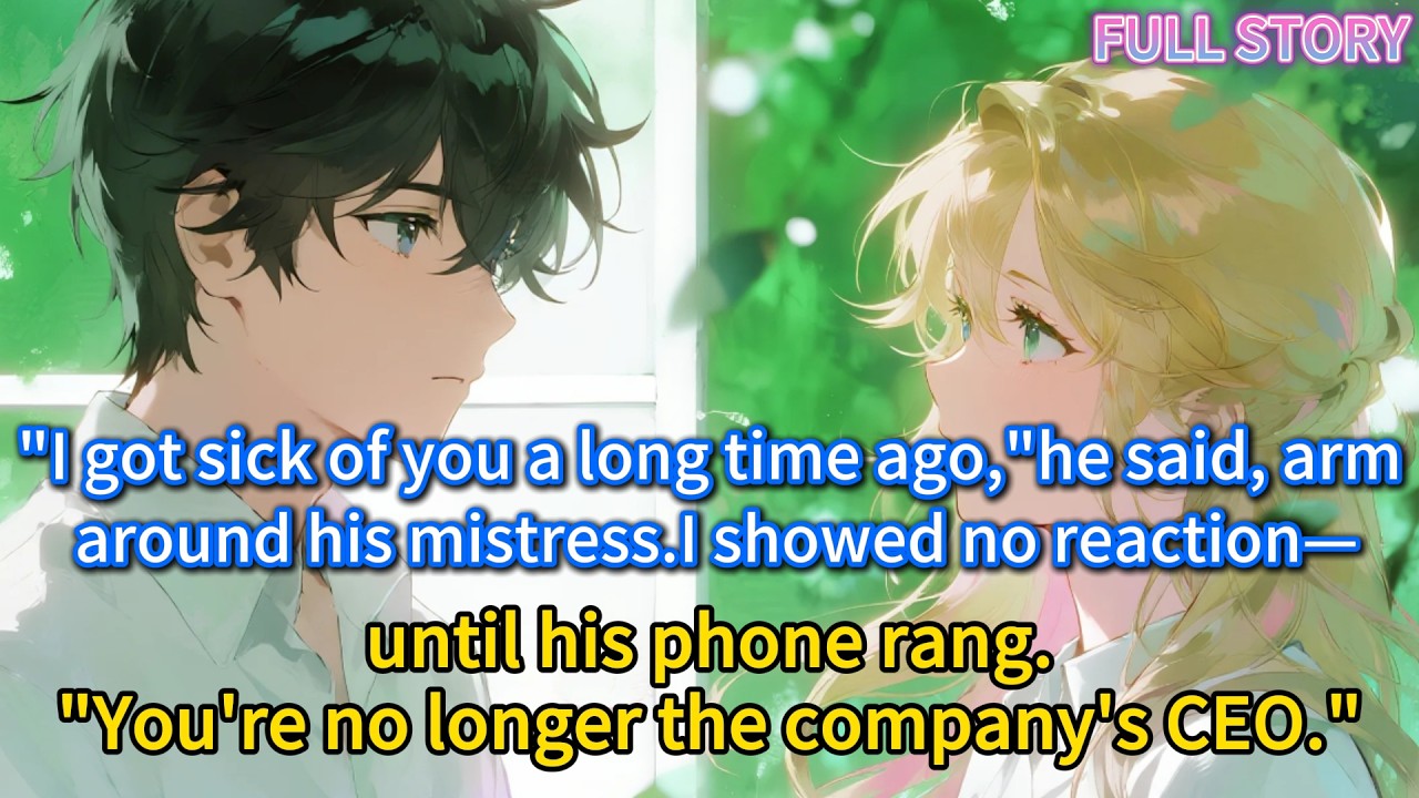 “I got sick of you a long time ago,”he said, arm around his mistress.I showed no reaction—until...