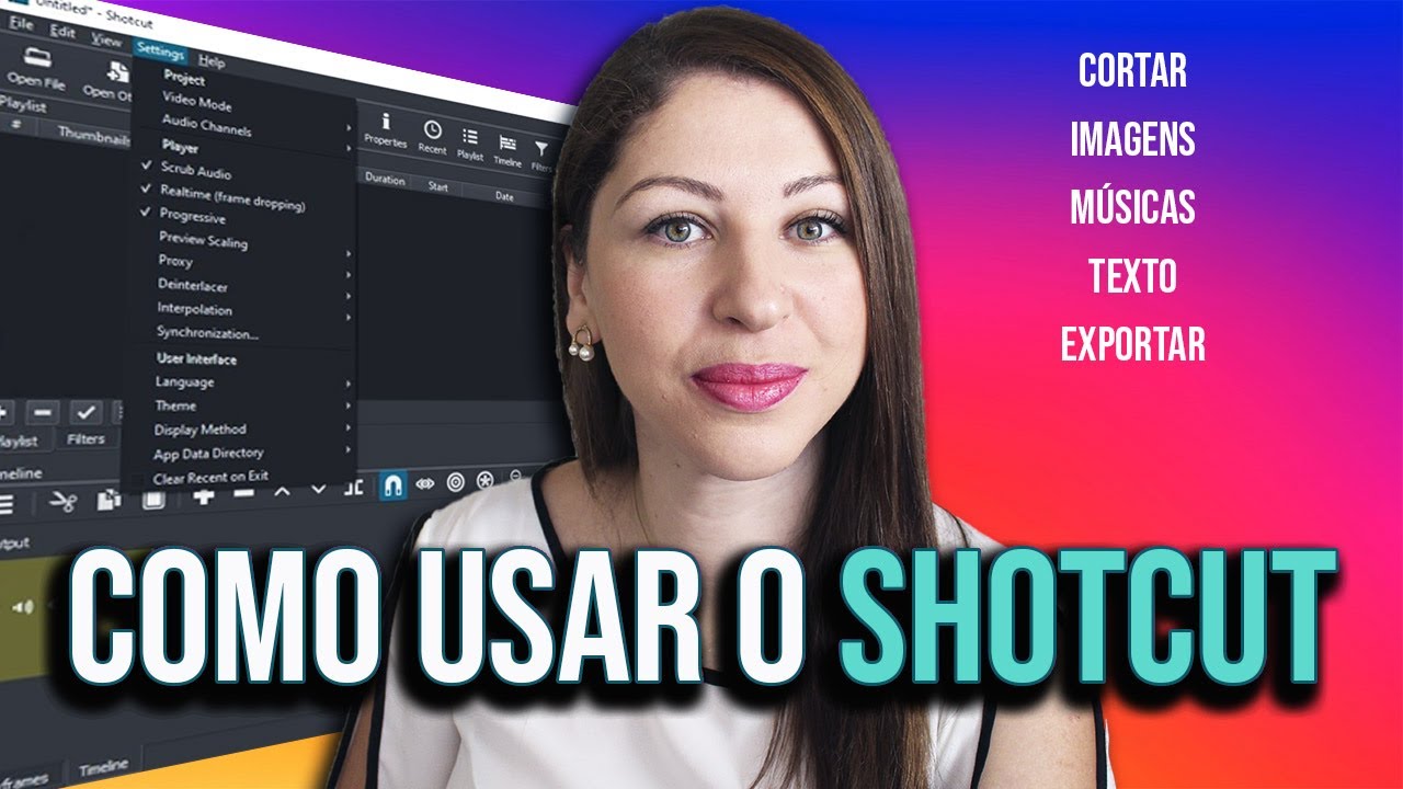 Como Editar Vídeos no SHOTCUT