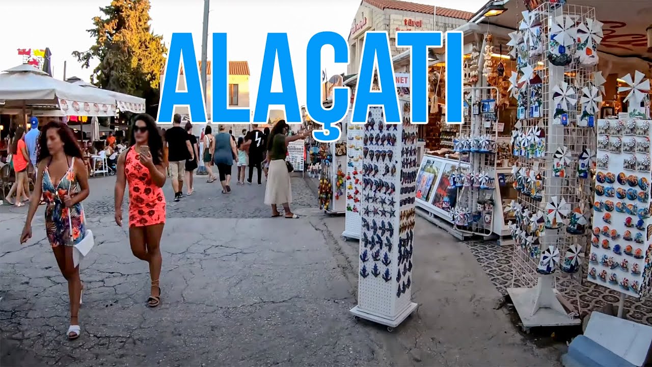 Izmir Ala&ccedil;atı Walking Tour in 4k!-Summer 2019