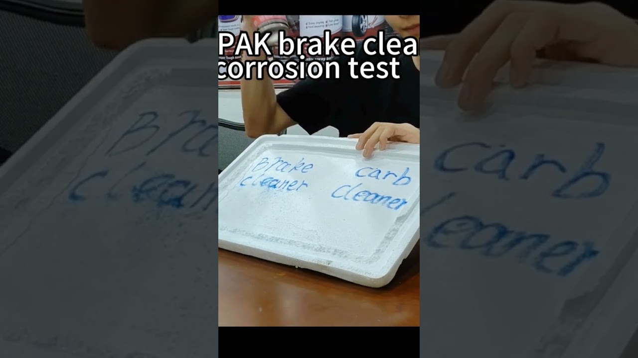 AEROPAK Brake Cleaner and AEROPAK Carb cleaner Corrosion test . 