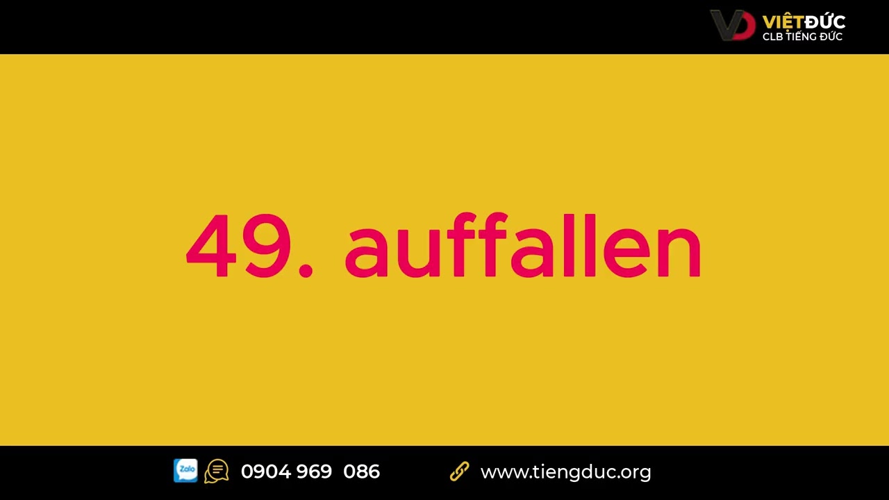 49. auffallen
