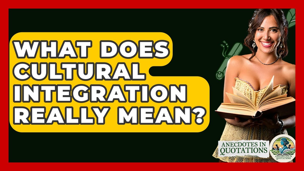 What Does Cultural Integration Really Mean? - Anecdotes in Quotation